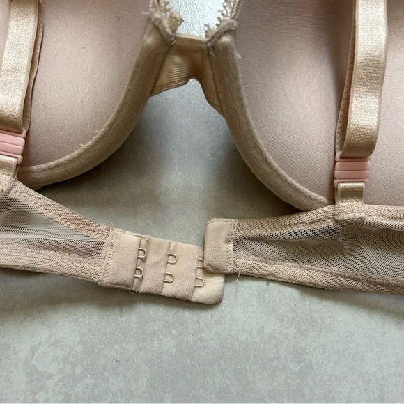 Elegant Lace Underwire Bra - Tan - Picture 7 of 10